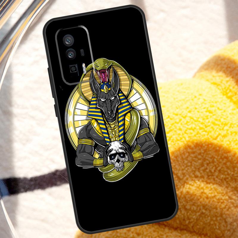 Egypt Nefertiti Anubis Ankh Case For POCO X6 M6 X3 Pro X5 F3 F5 M5s Xiaomi 13 14 Ultra 12 Lite 11T 12T 13T Pro Cover