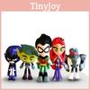Vibrant Teen Titans Go Figure Set Featuring Robin Raven Beast Boy Starfire Collectibles