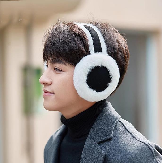 1PC Foldable Design Warm Earmuffs Winter Ear Protection Plush Earmuffs Cycling Protective Equipment Winter Supplies