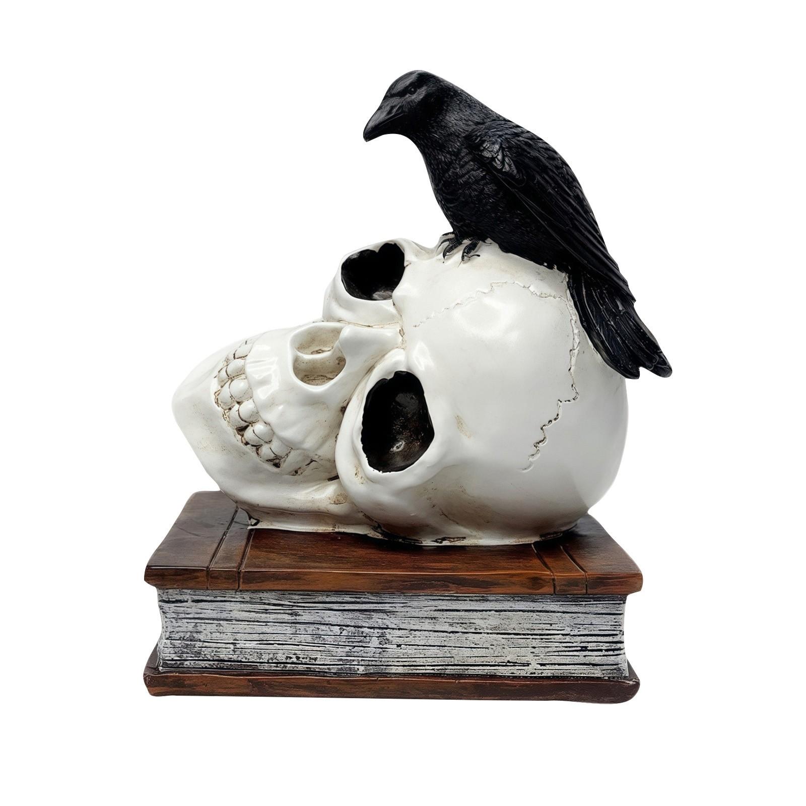 

Хэллоуин Скульптура Коллекционная Фигурка Готическая Декорация Дом Рабочий стол Атмосфера Ужаса Декорация Изделия из Смолы Орнамент One Size