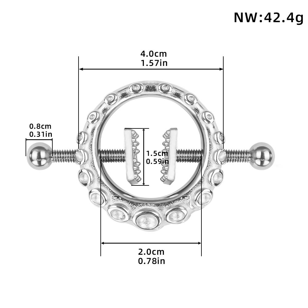 QKKQ Sucking Plate Nipple Clamps Sex Toys Sexy Adjustable Stainless Steel Bondage Gear BDSM Adult Sex Toys Stimulating Sex Toys