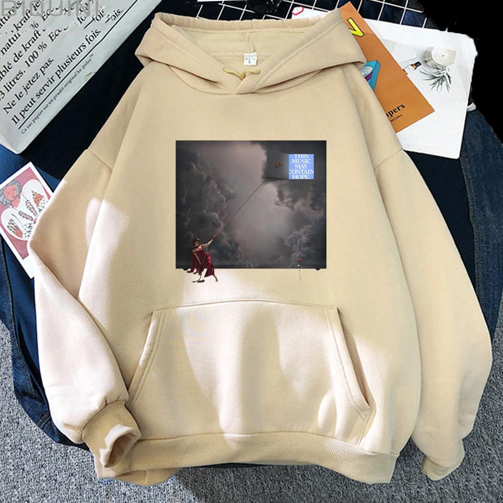 RAYE This Music May Contain Hope Second Album Cover Print Hoodies  Fashion Men Women Clothing Long Sleeve High Street Y2K Hoody