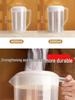 Large Capacity 5L Cold Water Pitcher, High Temperature Resistant, with Measuring Scale – Ideal for Milk Tea Shops and Tea Brewing.