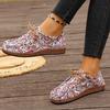 Casual large size light mouth lightweight single shoes autumn bohemian women's comfortable soft-soled flat heels