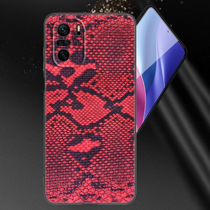 Sexy Python Snake Skin Phone Case For Xiaomi Mi POCO X3 NFC GT M4 M3 12 11T 10T Pro A3 11 Lite NE 5G 12X 11i F3 Soft Black Cover