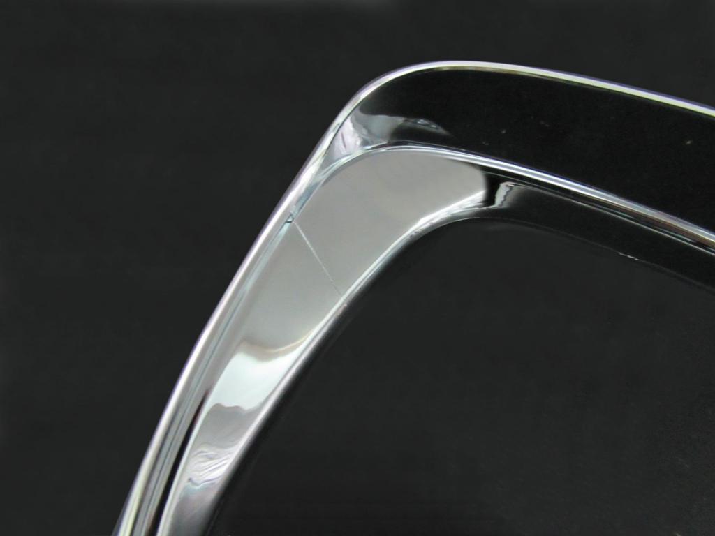 BRIGHTZ Chrome Door Mirror Type for T32 NT Xtrail Visors, B, X-Trail (HNT32, HT32, NT32, HNT, HT, 32, ...