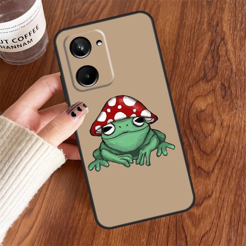 

Чехол Hippie Mushroom Frog shrooms Для Realme GT6 GT7 Pro 10 11 12 13 14 15 Pro Plus C55 C71 C65 C63 C61 C53 C67 C35 C75 Realme C33