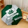Plymouth Argyle FC Automatic 3‑Fold Umbrella 8‑Rib Windproof Folding Umbrella Sun Rain Protection For Outdoor Travel Daily Use