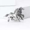 1 Piece 2-Color Animal Party Casual Brooch Pins Vintage Running Horses Brooches For Women Men Diy Accessories Gifts