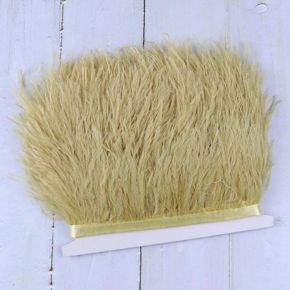 10 Meters Fluffy Colored Ostrich Feather Trim Ribbon 8-10Cm Natural Plumes Sewing Trimmings For Dress Clothing Decoration Crafts