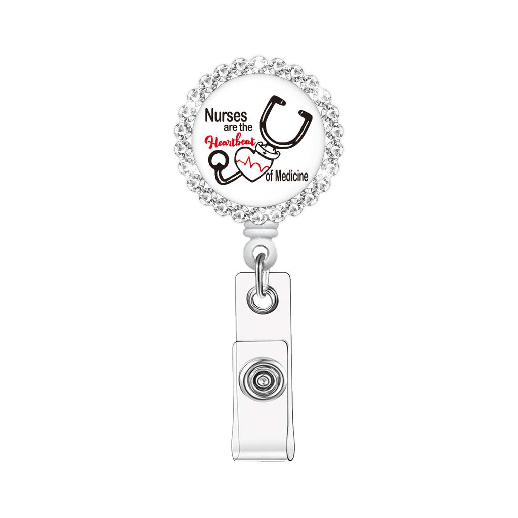 Retractable Badge Holder Stylish Id Holder Clip Badge Reel Retractable Resin Badge Reel For Workplace Security Id Access
