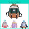 Trendy Color Block Large Capacity Backpack For Boys And Girls Perfect For Kindergarten