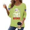 Women's Casual Fashionable Sexy Comfortable Neck Three-Quarter Sleeve Top