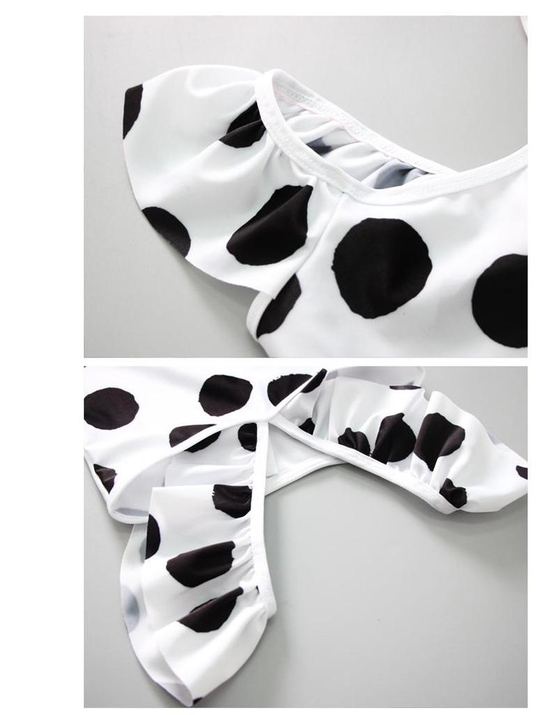 Koreanischer Trend-Einteiler-Badeanzug-Set für Kleinkindmädchen - Niedliches, Sonnenschutz-Design