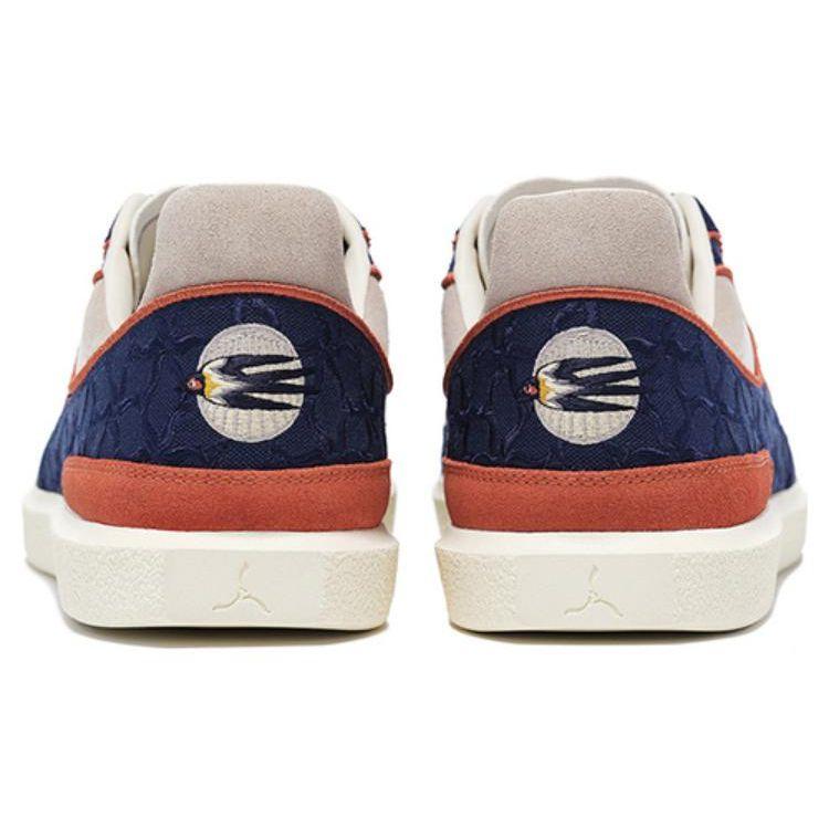 Li-Ning 1990 Cloud Dress Non-Slip Wear-Resistant Low-Top Skate Shoes Men Sneakers Blue Yellow ALHT061-4