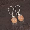 Peach Moonstone Gemstone 925 Sterling Silver Handmade Jewelry Earring For Gift EE-6-28