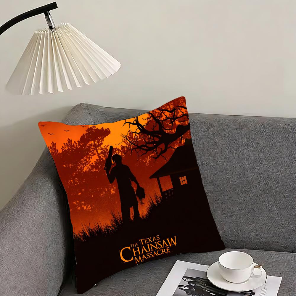 

SSaw MassacreE Movie Cushion Cover Pillowcase Ultra Soft Skin Friendly Fabric Cloud Like Comfort Concealed Zipper 30x30cm