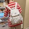 Schoolbag New Lightweight Small Schoolbag Star Printing Drawstring Simple Backpack Female College Student Commuter Travel Small Backpack Female