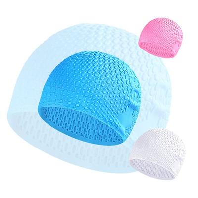 Silicone Swim Cap,Comfortable Bathing Cap Ideal for Curly Short Medium Long Hair, Swimming Cap for Women and Men