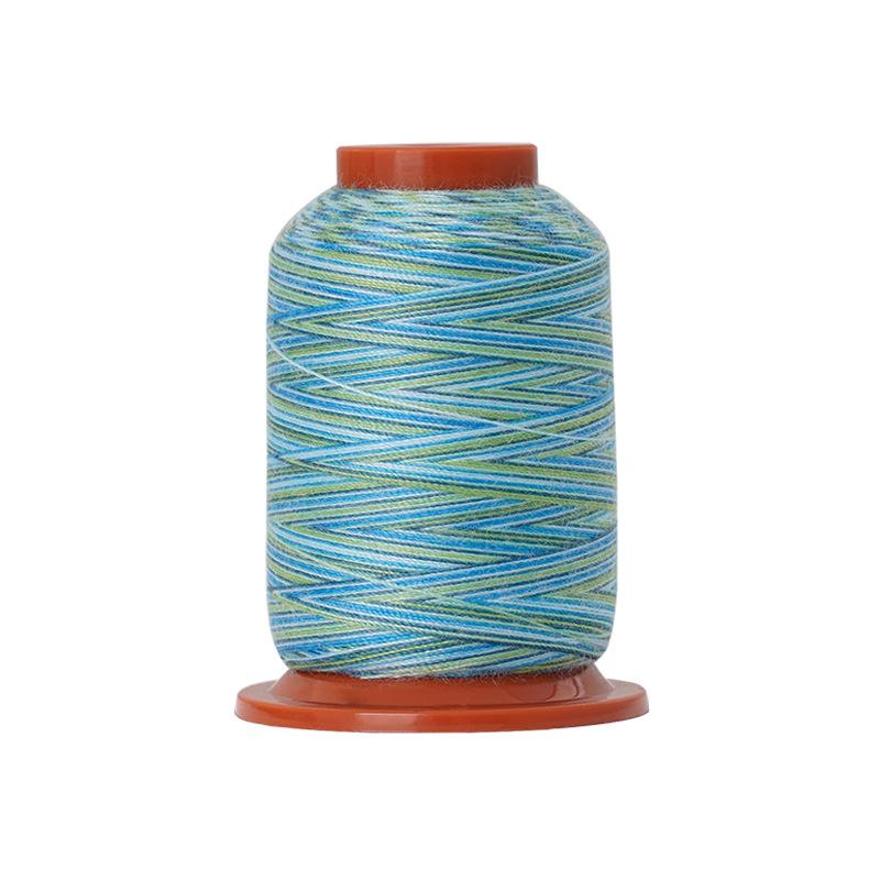DIY Home Sewing Machine Thread Colorful Polyester Thread, Rainbow Small Roll Colorful Thread Hand Sewing Thread 402 Sewing Thread