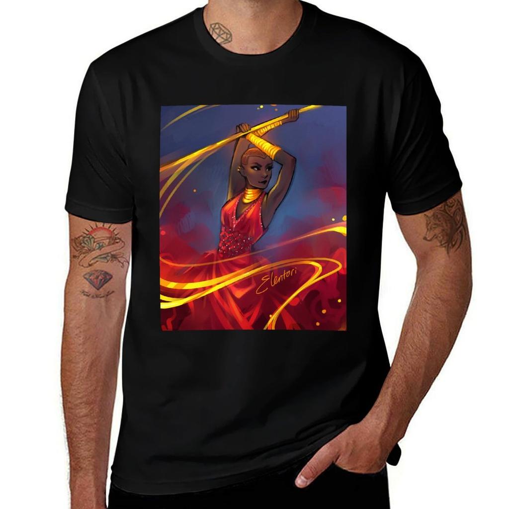 Okoye T-Shirt Holiday Casual Short Sleeve Top