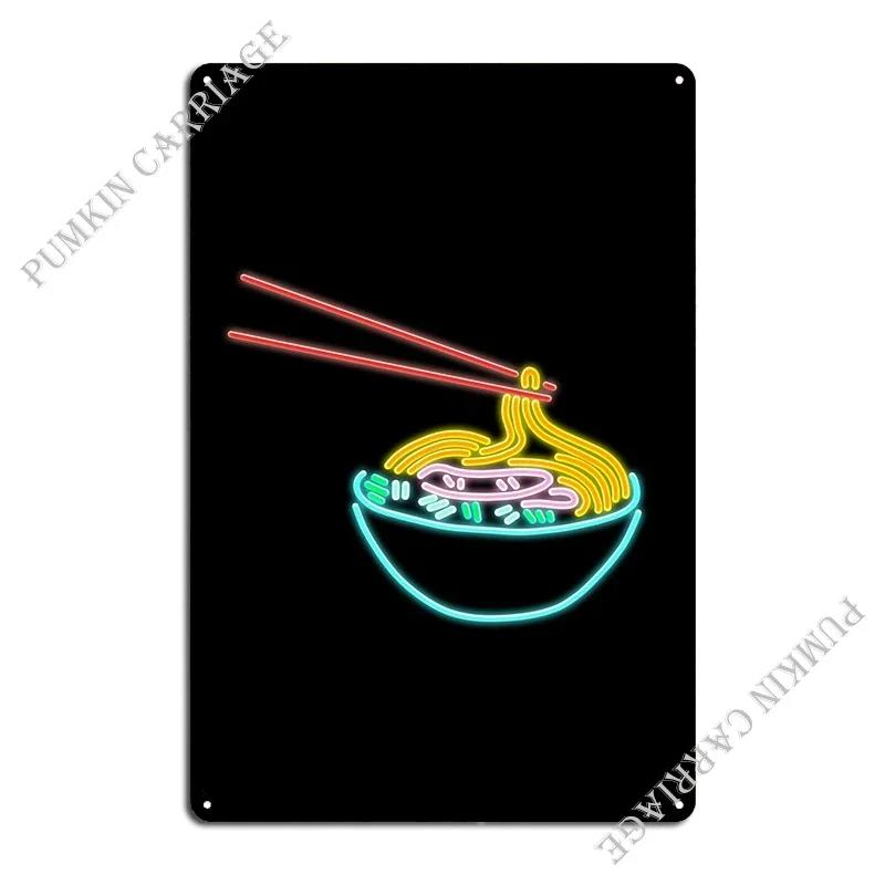 Ramen Noodle Bowl Metal Plaque Poster Decoration Wall Decor Vintage Cinema Tin Sign Poster