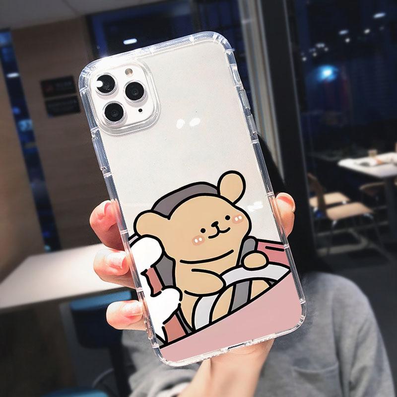 

Funny Animal Dog Couple Phone Case For iPhone 11 12 13 14 15 16 17 Pro Max 17e 16e Air 15 Plus Soft Silicone Phone Coque Cover iphone 11 Pro