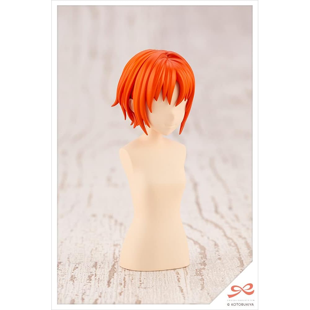 Kotobukiya After School Short Wig A Orange Purple 1/10 Scale Model Approximately 63mm