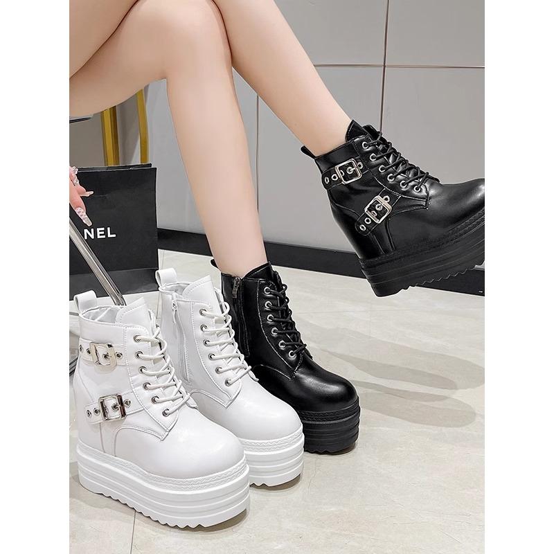 Fashion 12CM Gothic Style Platform Vampire Cosplay Women Mid-calf Boots Brand New 2025 Autumn Winter Fashion Cool Street Shoes Boots