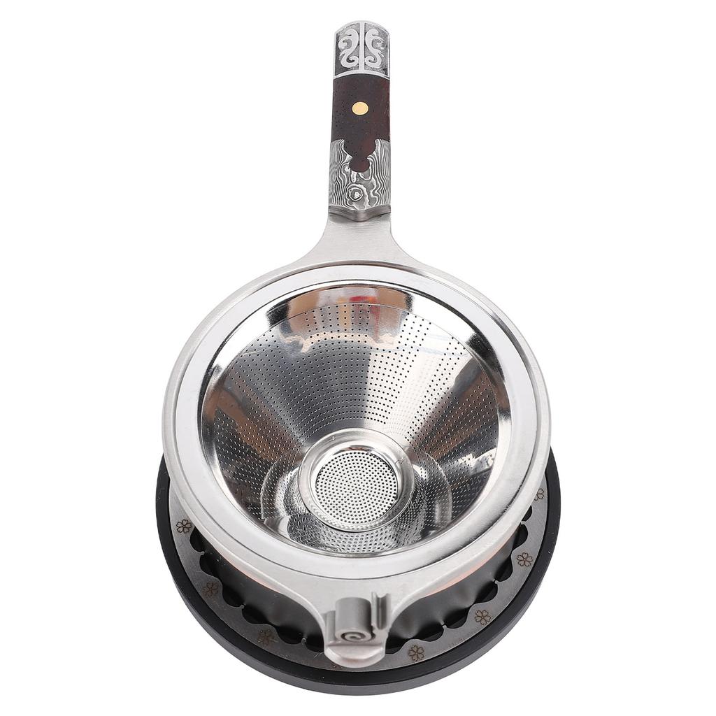 Sada čajových filtrů Jemná síťka Opakovaně použitelný Nerezový čajový cedník Infuzér Nálevka pro přípravu čaje