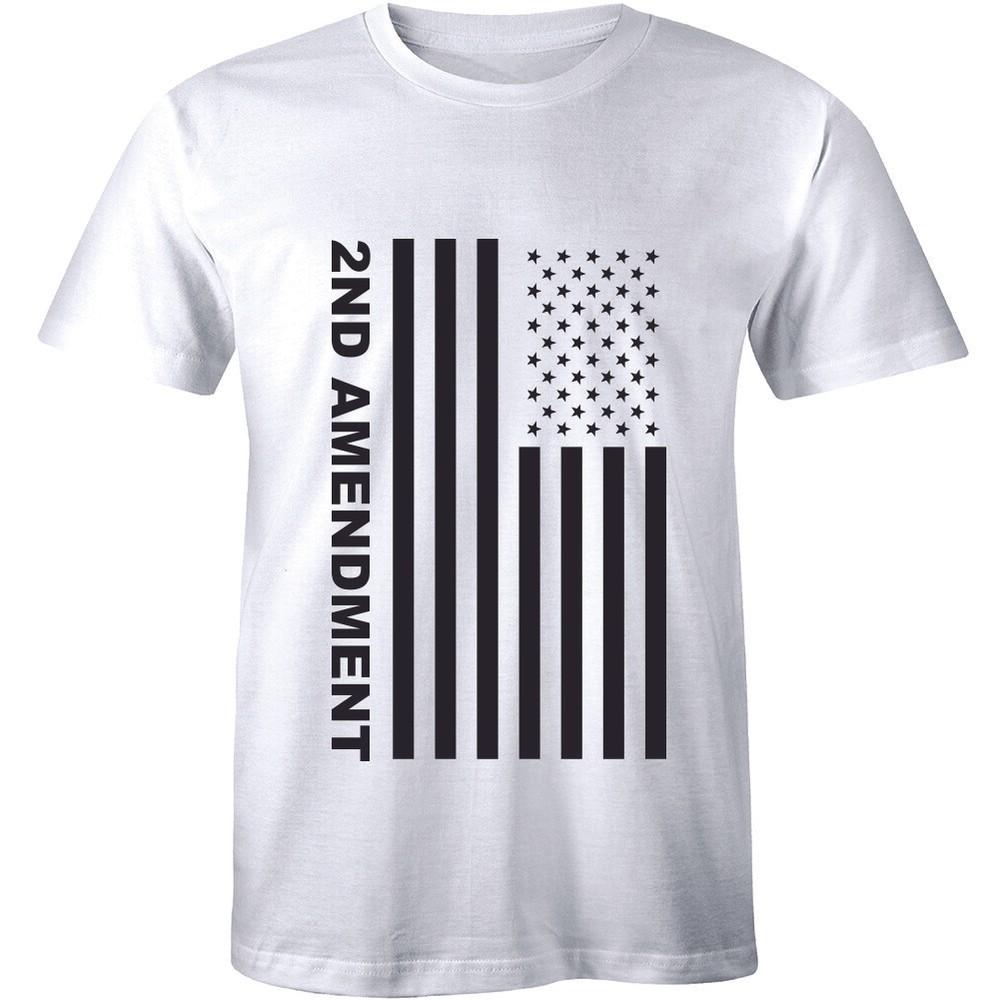 Second 2nd Amendment U.s American Flag Shirt Patriotic Gun Rights Tee Men Tshirt Unisex T-Shirt S