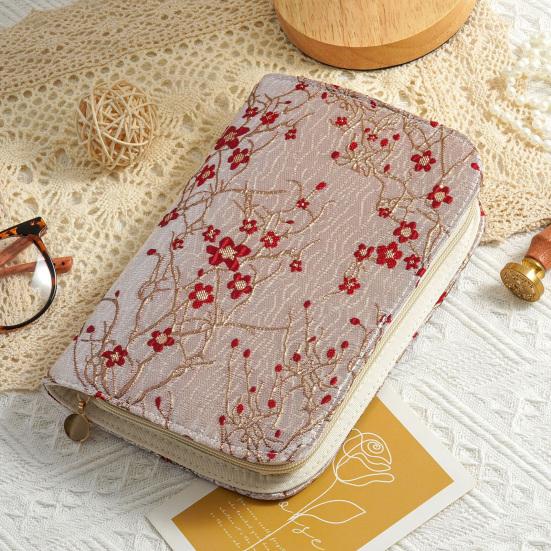 Jewelry Organizer with Zipper And Removable Pages Design Portable Travel Jewelry Bag