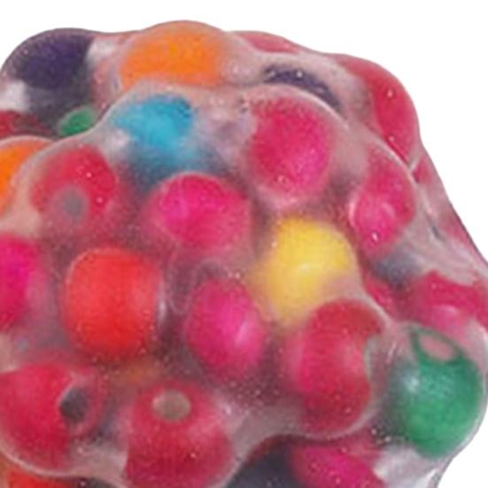 Duhová dřevěná struktura Mačkací míček Měkký TPR Fidget pro uvolnění stresu Tvarovatelný Pomalé vracení do původního tvaru Přenosný dekompresní gadget pro děti i dospělé