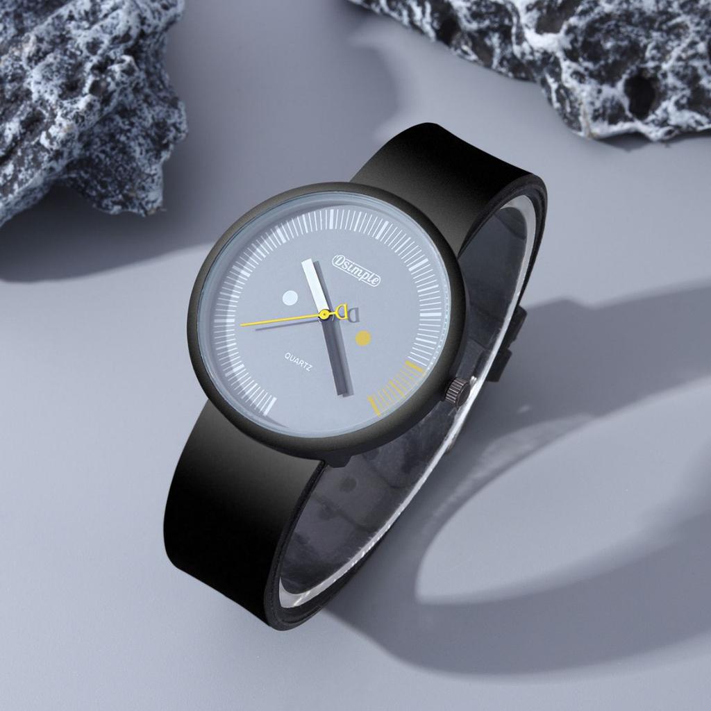 Dsimple Mode Silikon Quarz Uhr Herren- Und Damen-Uhren Unisex-Uhren Einfache Sport-Studenten-Uhren Damen