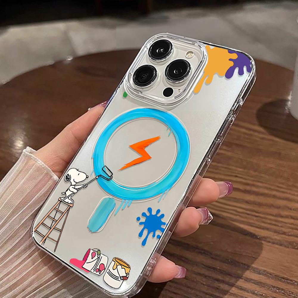 Magnetic Phone Case for iPhone 12 14 16 17 Pro 17 16 15 14 13 12 Pro Max  12 13 14 15  16 High Quality Shockproof Shell Full Protection Cute Style