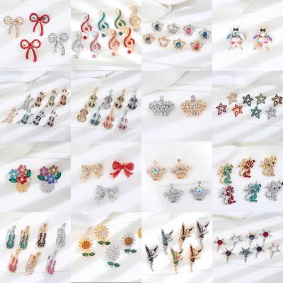 High-End Women'S Brooch High-End Sense Niche Fashion Rhinestone Dripping Metal Brooch