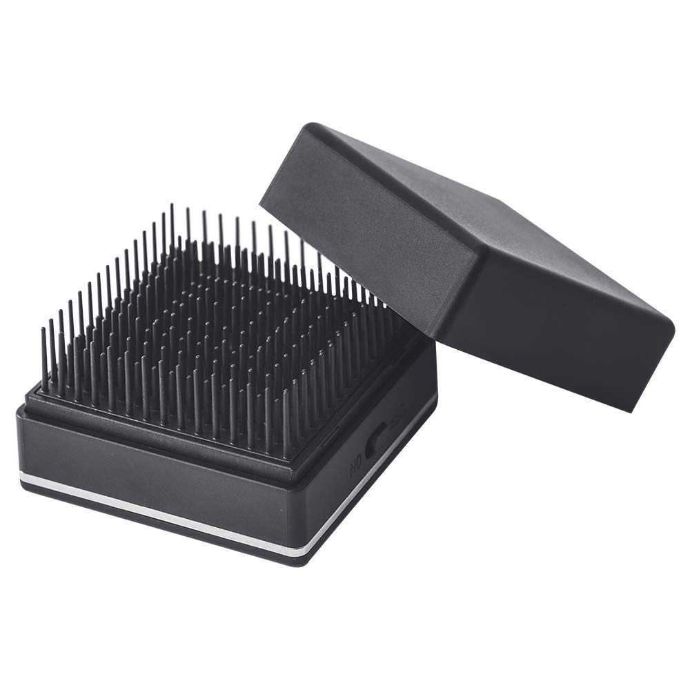 SALONIA Square Ion Brush, Unisex, Black