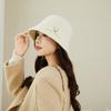Autumn and Winter New Style French Millinery Elegant Temperament Bow Hat  Fashionable and Versatile Face Showing Small Wool Warm Basin Hat
