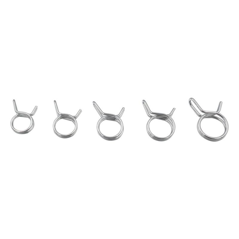 70/150Pcs Hose Clamp Fastener Stainless Steel Spring Clip Fuel Line Hose Water Pipe Air Tube Car Plumbing Tools