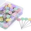 200Pcs Patchwork Craft Flower Button Head Pins Quilting Tool Sewing Accessorie