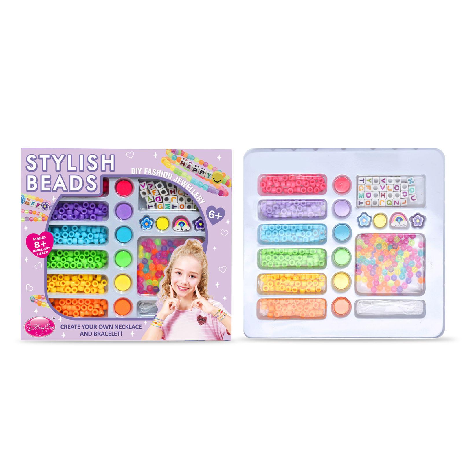 

Fun DIY Children s Beaded Bracelet Gift Box, Fashionable And Novel, Easy To Handle, Exquisite Gift Box. One Size розовый