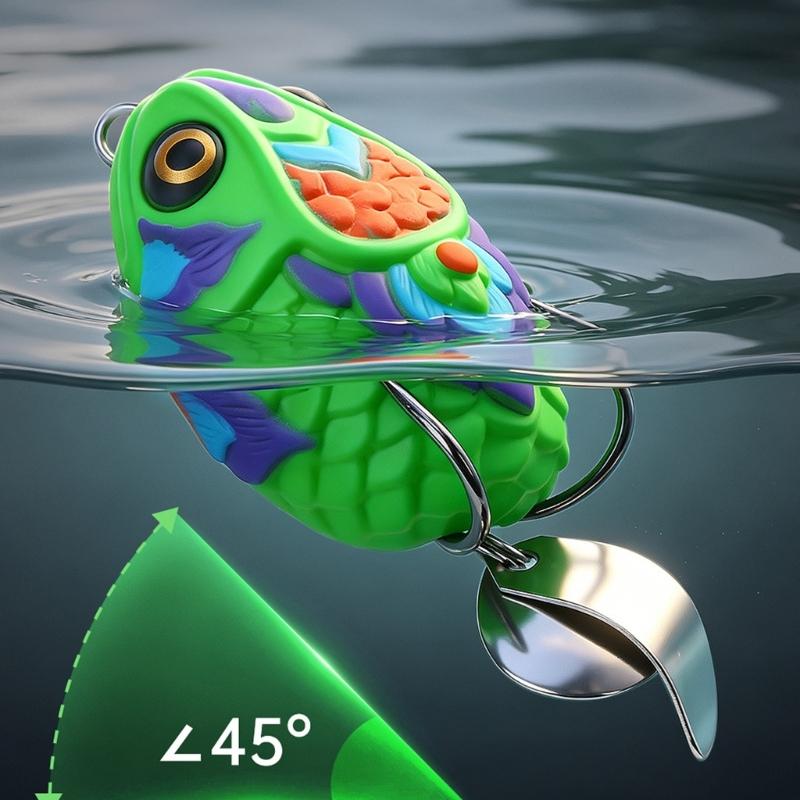 4CM Simulated Frogs Fishing Lures with Hook Soft PVC Fishing Baits Crankbait Tackle Cranks Baits Fishing Tackle