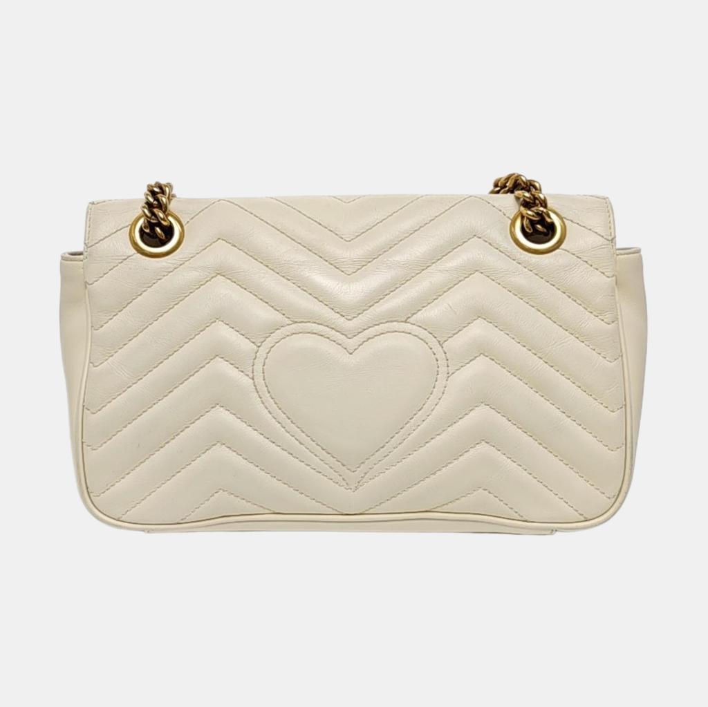 [Pre-Owned] GG Marmont Double G Logo Chain Shoulder Bag - Very Good #FRMCDS