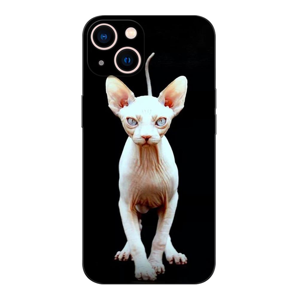 Black Tpu Case For Huawei Y9S Y6S Y8S Y5P Y7P Y8P Y7 Y5 Lite Prime 2018 Y6 2019 Cover Sphynx Cat