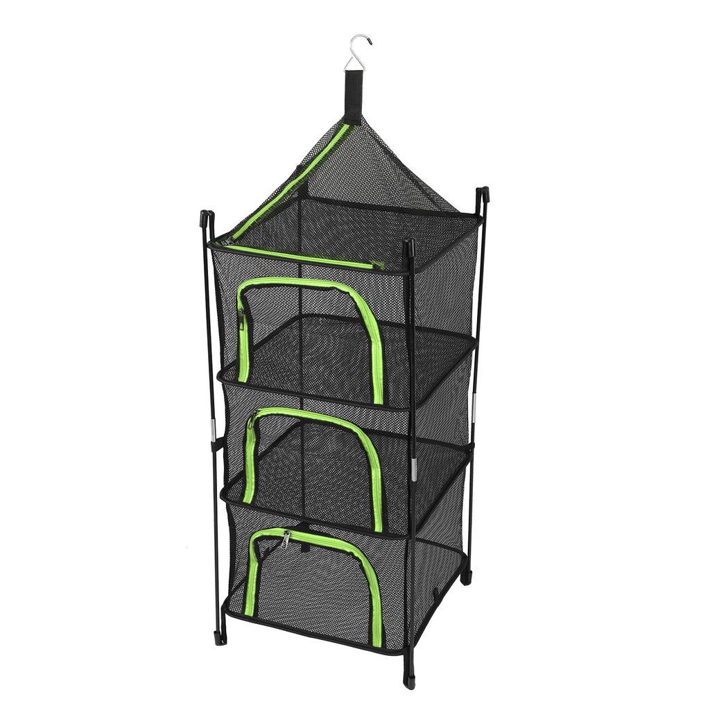 Hanging Drying Mesh Foldable 4 Layer Multifunctional Thickened Hanging Mesh Net for Clothes Fish