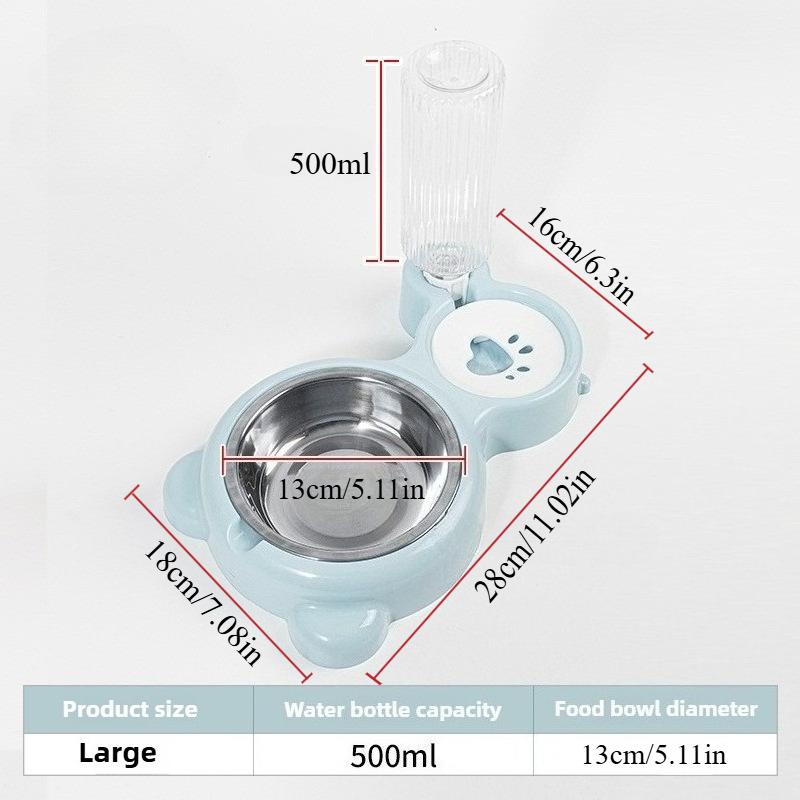 sotPet Water Dispenser for Cats and Dogs  Automatic Water Storage Pet Food Bowl Food Container with Waterer Pet Supplies