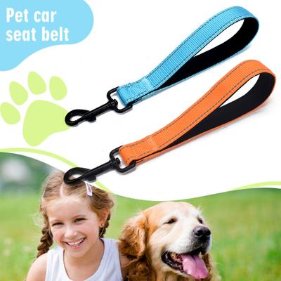12 Inches Short Dog Leash Heavy Duty Traffic Leashes with Carabiner Clip Reflective Nylon