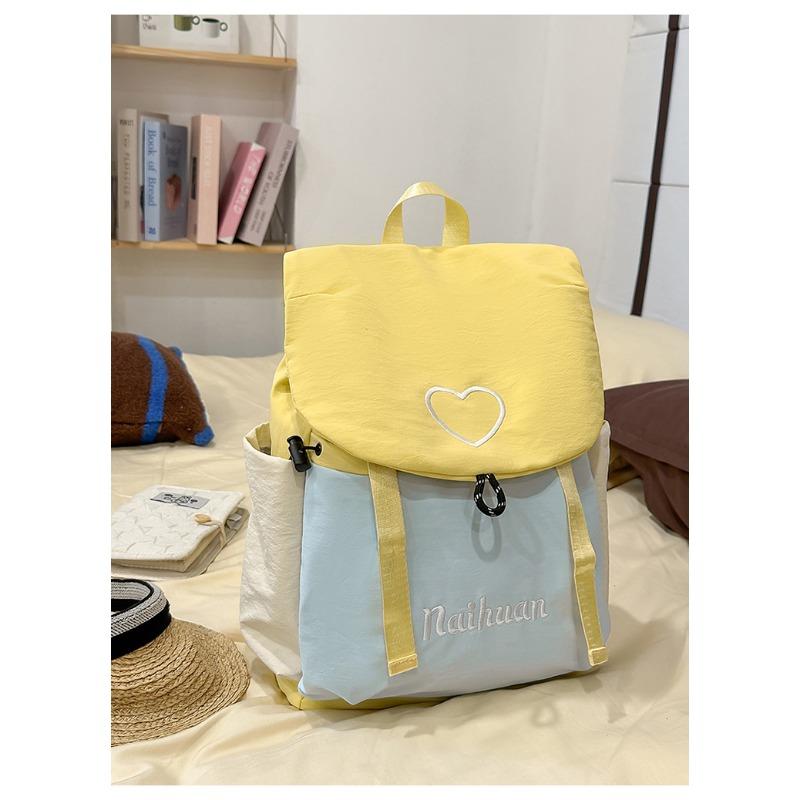 The New Schoolbag Is High-value, High-value, Fresh and Sweet, Contrasting Colors, Backpack, Lightweight Backpack for Junior High School Students