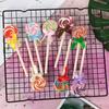 Ballpoint Pen Set of Cute Lollipop Gel Popular As a Small Gift for School Office School Writing and Small 8. Pens. Entrance, Kindergarten,