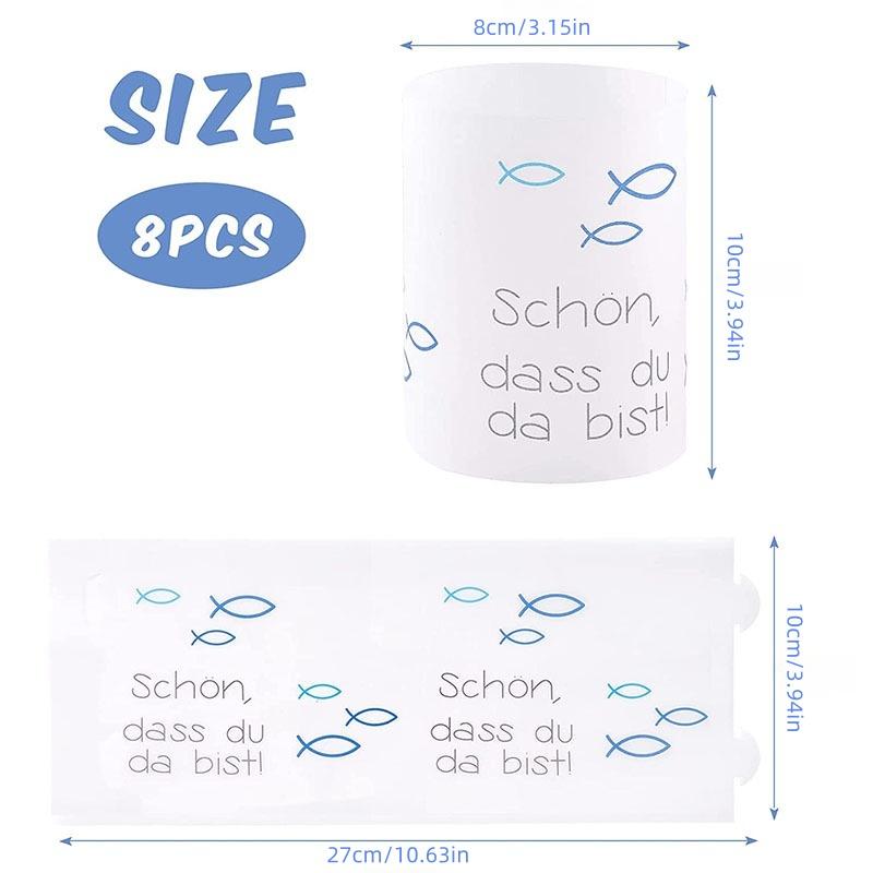 

8pcs/pack Minimalist Style Candle Holder Candle lampshade Decorative Light Sheets белый